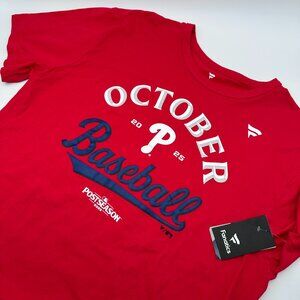 Fanatics Philadelphia Phillies 2025 MLB Postseason Locker Room T-Shirt, Size XL